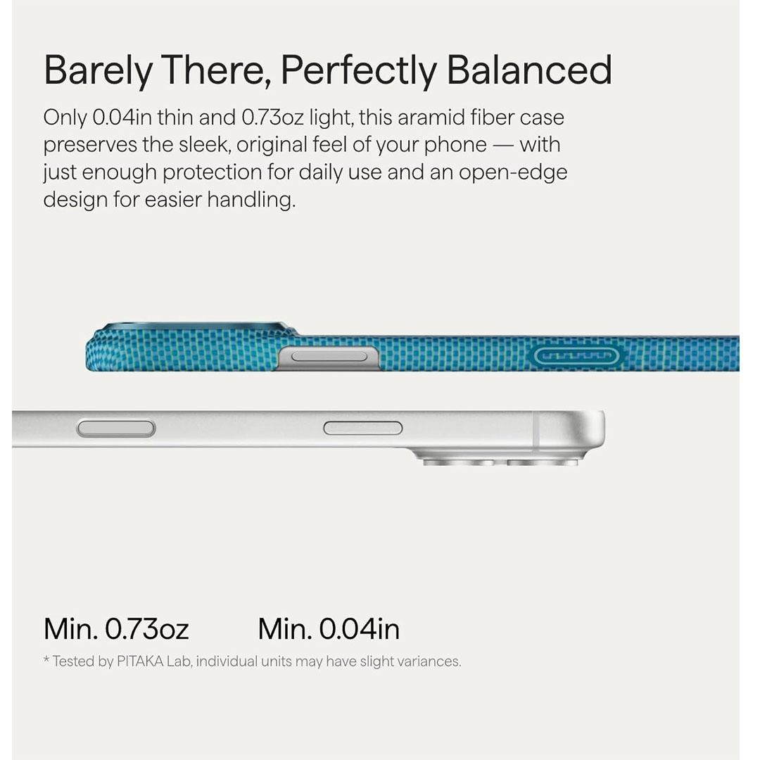 iPhone 17 Pro Max Pitaka Ultra Slim Cover - Lucid Blue - Image 8