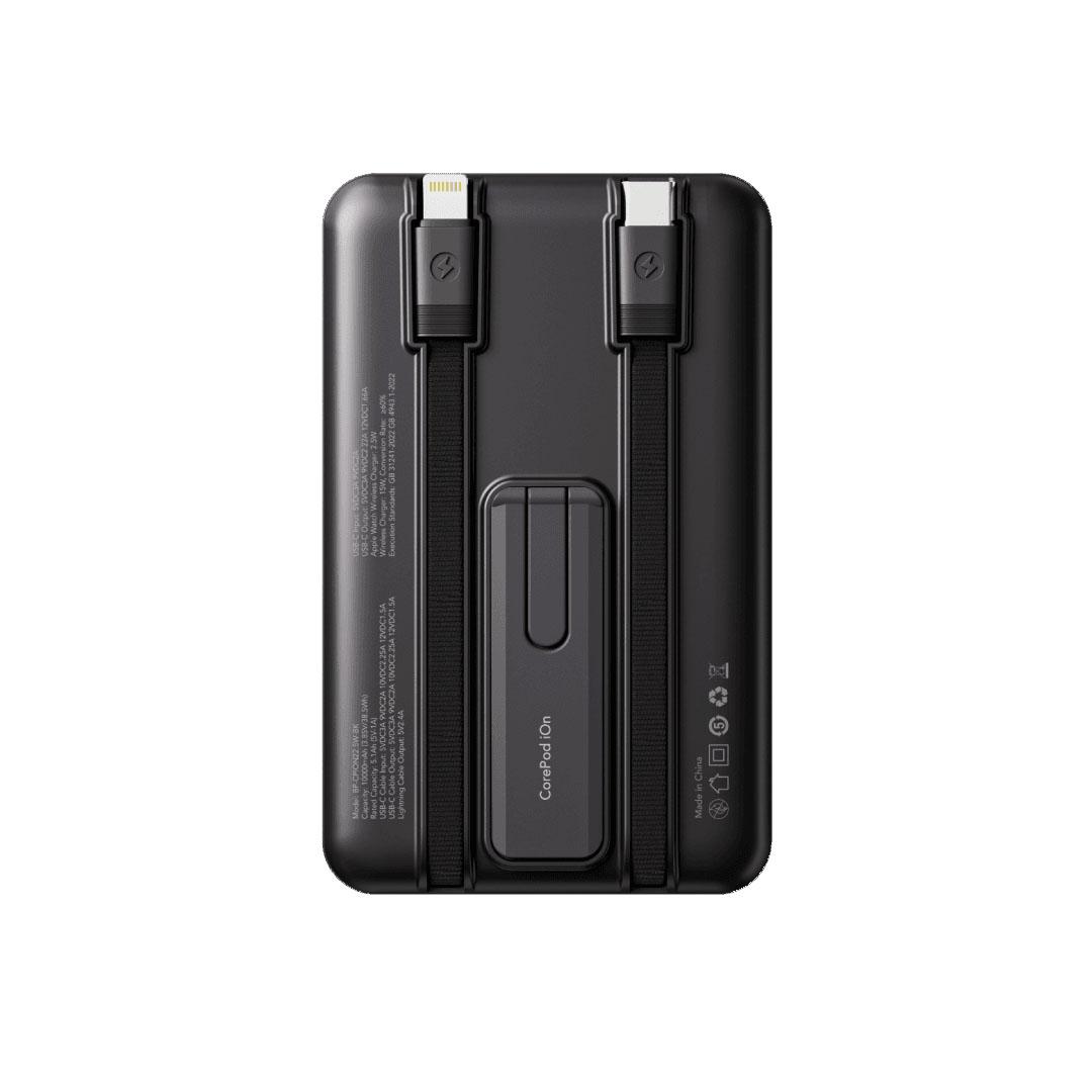 Blupebble CorePod iOn 10000mAh MagSafe Power Bank - Black BP-CPION22.5W-BK - Image 2