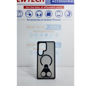 Samsung S25 Ultra Perfect Magsafe 2 Finger Rotating Kickstand Cover – Black