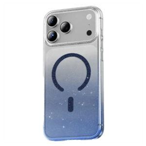 iPhone 17 Pro Green Lion Glitter Magsafe Cover – Blue GNGTMG17PBL