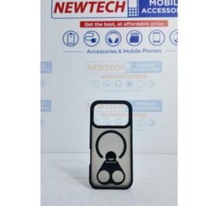 iPhone 17 Pro Max Perfect Magsafe 2 Finger Rotating Kickstand Cover – Black