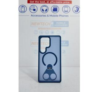 Samsung S25 Ultra Perfect Magsafe 2 Finger Rotating Kickstand Cover – Blue