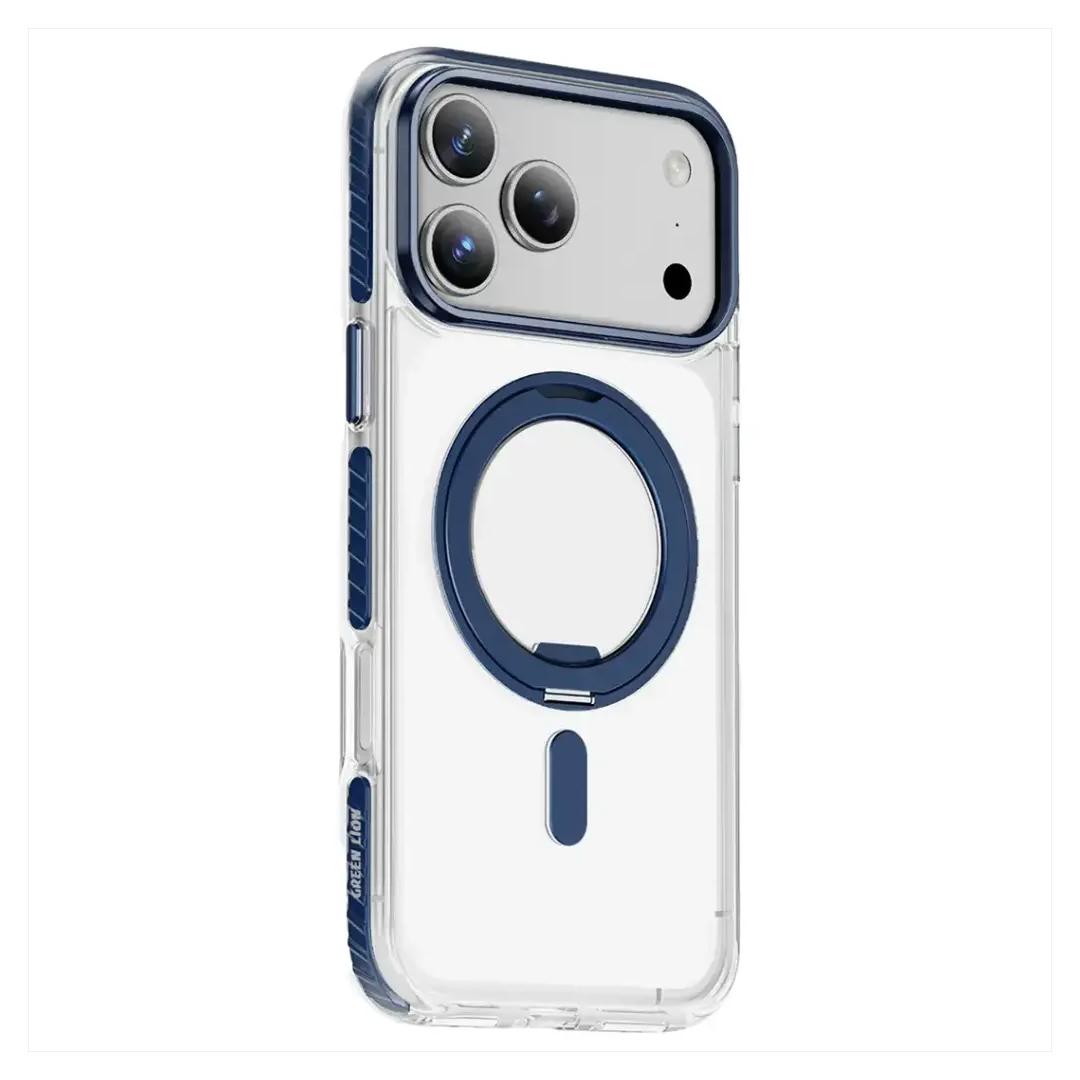 iPhone 17 Pro Max Green Lion Southend Magsafe Cover - Blue