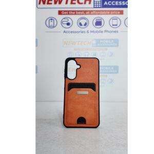 Samsung Galaxy A56 Damas Leather Pocket Cover – Orange