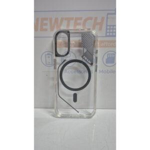 iPhone 15 Pro Max Pradi Magsafe Shockproof Transparent Cover – Gray