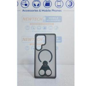 Samsung S25 Ultra Perfect Magsafe 2 Finger Rotating Kickstand Cover – Gray