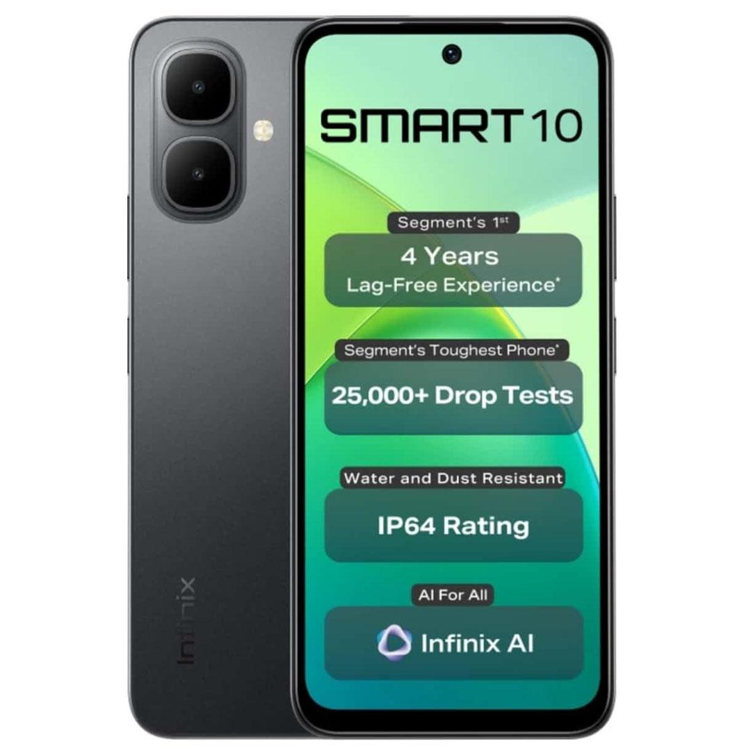 Infinix Smart 10 X6725 4/64GB - Sleek Black