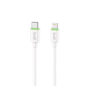 Budi Data USB-C To Lightning 27W 2.1M Cable – White DC261TL21W