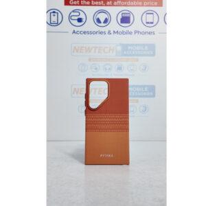 Samsung S25 Ultra Damas Pitaka Magsafe Aramid Fiber Pattern Cover – Sunset Orange