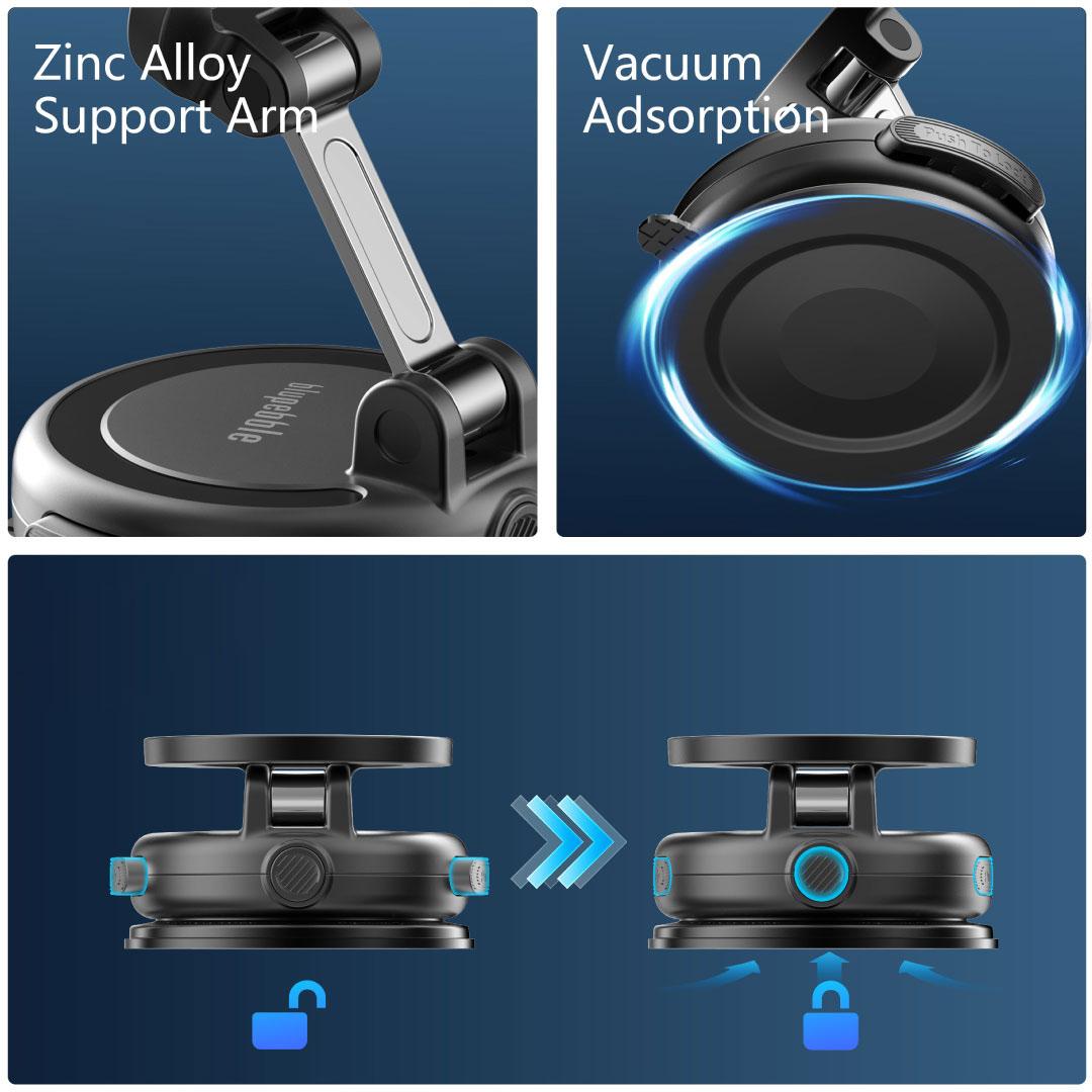 Blupebble RoadMag Nova Compatible With MagSafe Phone Holder - Black BP-ROADMAGNOVA-BK - Image 3