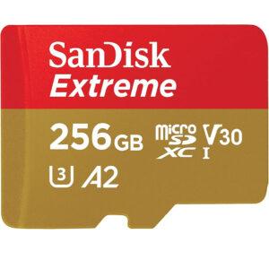Sandisk Extreme 256GB A2 v30 MicroSDXC UHS-1 Card