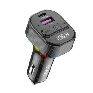 Budi Bluetooth FM Transmitter 30W PD 5W USB-A Car Charger – Black CCT06B