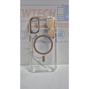 iPhone 17 Air Pradi Magsafe Shockproof Transparent Cover – Gold