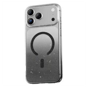 iPhone 17 Pro Green Lion Glitter Magsafe Cover – Black GNGTMG17PBK