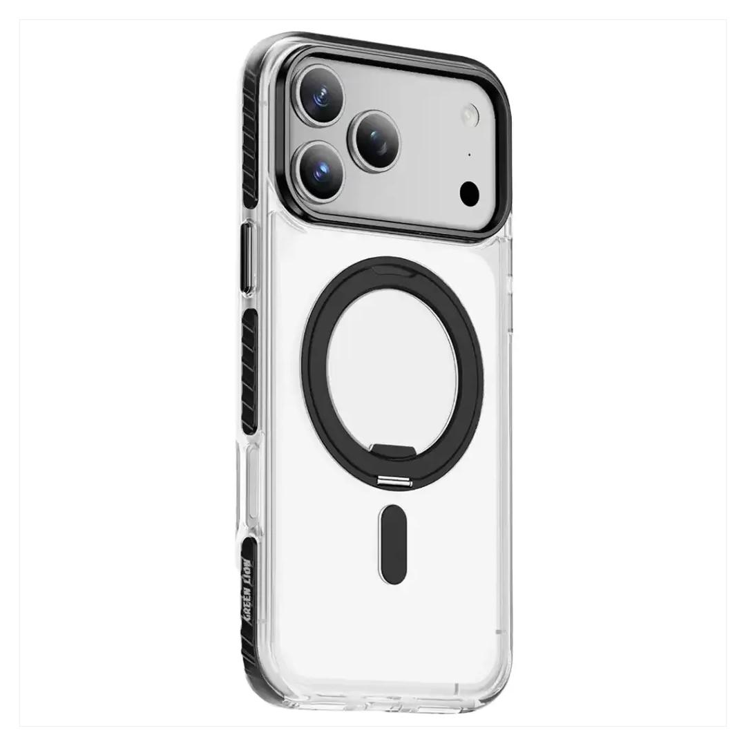 iPhone 17 Pro Max Green Lion Southend Magsafe Cover - Black