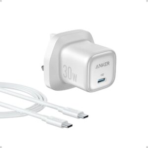 Anker Zolo Charger 30W With USB-C Cable – White B2698K21