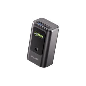 Blupebble LinkPod 35W 10000mAh Power Bank with Retractable Cable – Gray BP-PBLNKPD35-GY