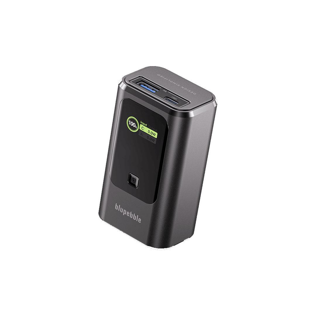 Blupebble LinkPod 35W 10000mAh Power Bank with Retractable Cable - Gray BP-PBLNKPD35-GY