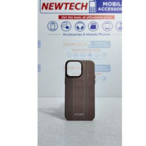 iPhone 12 Pro Max Damas Pitaka Magsafe Aramid Fiber Pattern Cover – Desert Titanium