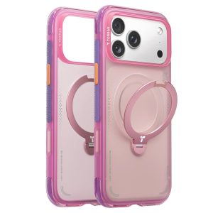 iPhone 17 Pro Max TORRAS Ostand Spin Air Kickstand MagSafe Shockproof Cover – Pink