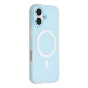 iPhone 17 MagSafe PC + TPU Frosted Back Cover – Blue