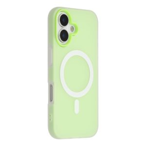 iPhone 17 MagSafe PC + TPU Frosted Back Cover – Green