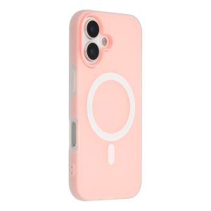 iPhone 17 MagSafe PC + TPU Frosted Back Cover – Pink