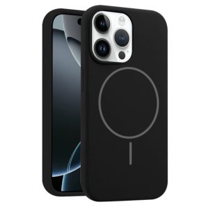 iPhone 12 / 12 Pro MagSafe Liquid Silicone Anti-Drop Cover – Black