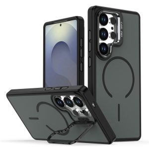 Samsung Galaxy S23 Ultra / S22 Ultra Magsafe Skin-touch Foldable Kickstand Cover – Black