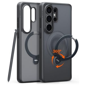 Samsung Galaxy S26 Ultra TORRAS Ostand Q3 Spin Magsafe Rotating Kickstand Cover – Black