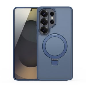 Samsung Galaxy S26 Ultra DUX DUCIS Yind Series Kickstand Matte Cover – Dark Blue