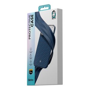 iPhone 17 Pro Max BENKS Y3 Magsafe Kevlar Aramid Fiber Woven Texture Cover – Blue