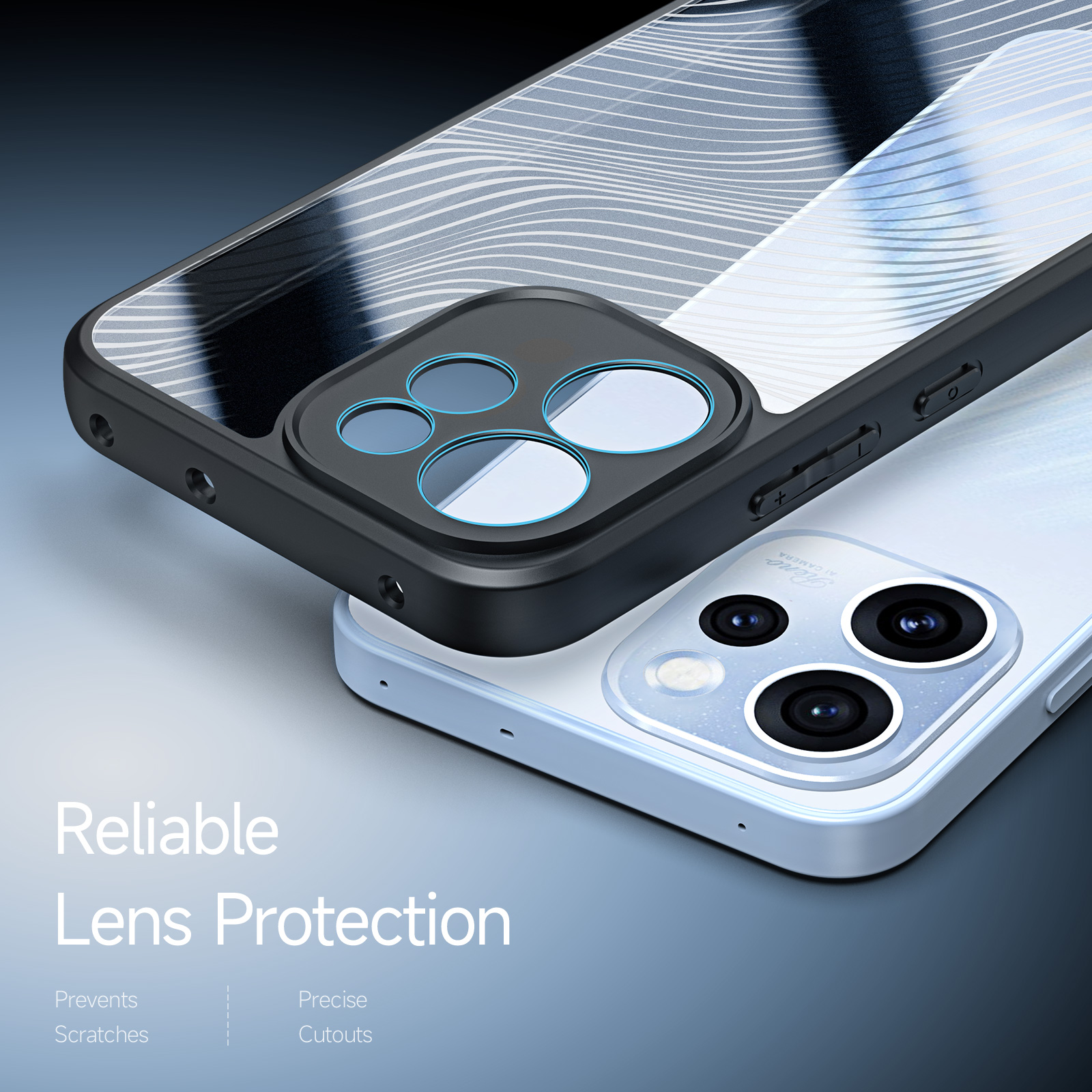 Oppo Reno15 F/FS DUX DUCIS Aimo Series TPU+PC Matte Drop-proof Cover - Black - Image 2