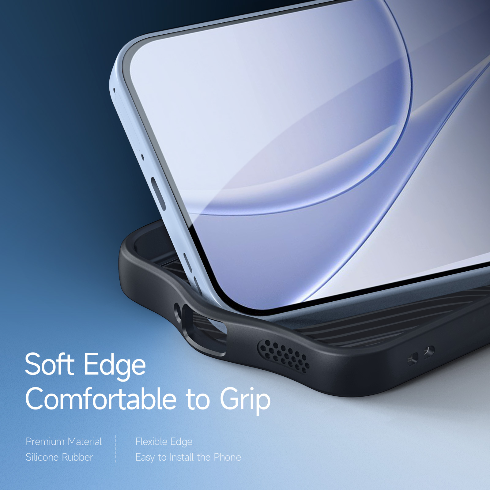 Oppo Reno15 F/FS DUX DUCIS Aimo Series TPU+PC Matte Drop-proof Cover - Black - Image 3