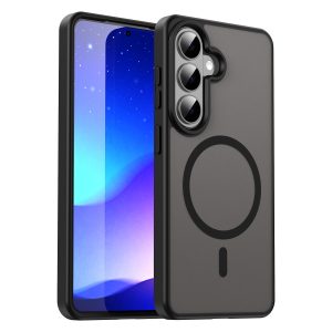 Samsung Galaxy S26+ Magsafe Skin Touch Matte Anti Drop Cover – Black