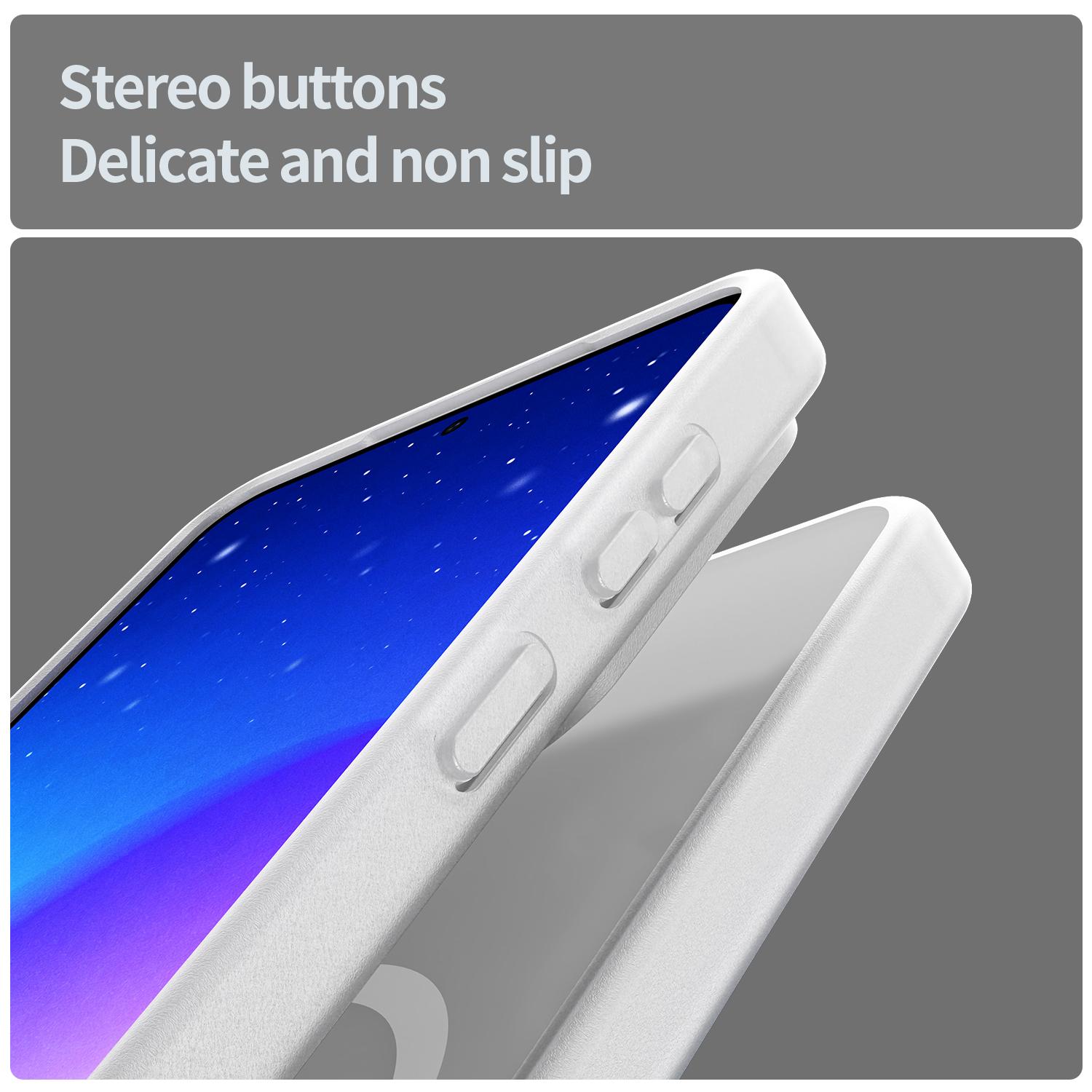 Samsung Galaxy S26 Magsafe Skin Touch Matte Anti Drop Cover - Matte White - Image 2