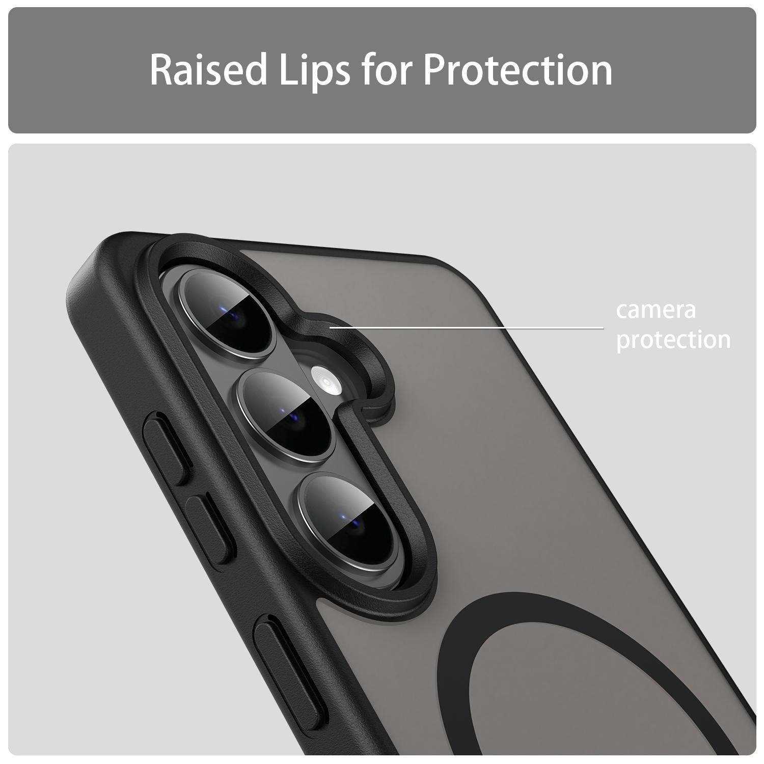 Samsung Galaxy S26 Magsafe Skin Touch Matte Anti Drop Cover - Gray - Image 4