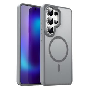 Samsung Galaxy S26 Ultra Magsafe Skin Touch Matte Anti Drop Cover – Gray