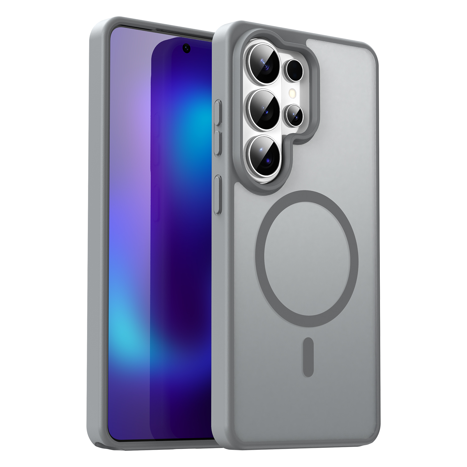 Samsung Galaxy S26 Ultra Magsafe Skin Touch Matte Anti Drop Cover - Gray