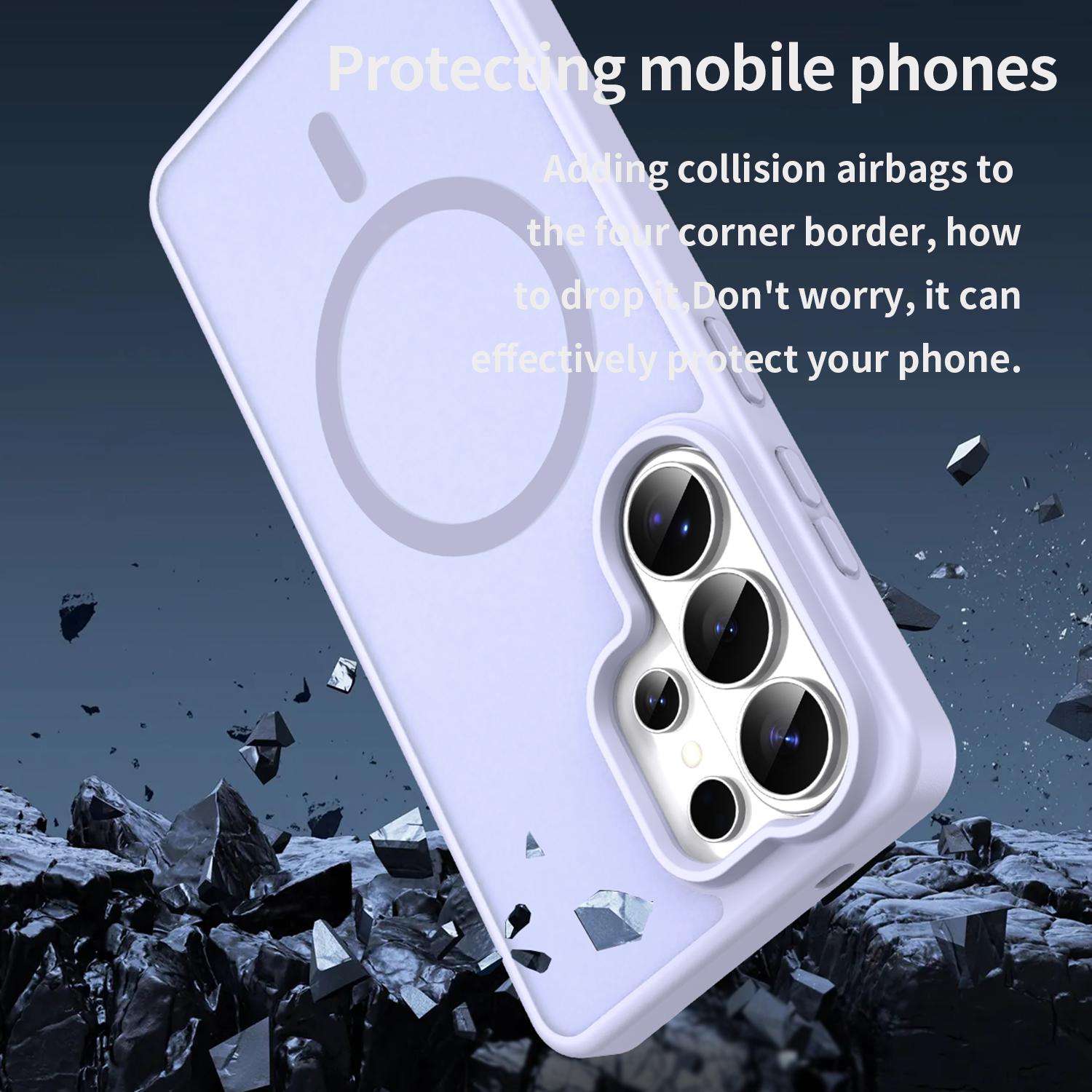 Samsung Galaxy S26 Ultra Magsafe Skin Touch Matte Anti Drop Cover - Lavender Purple - Image 2