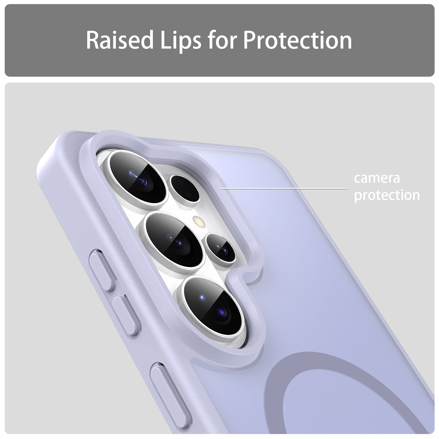 Samsung Galaxy S26 Ultra Magsafe Skin Touch Matte Anti Drop Cover - Lavender Purple - Image 4