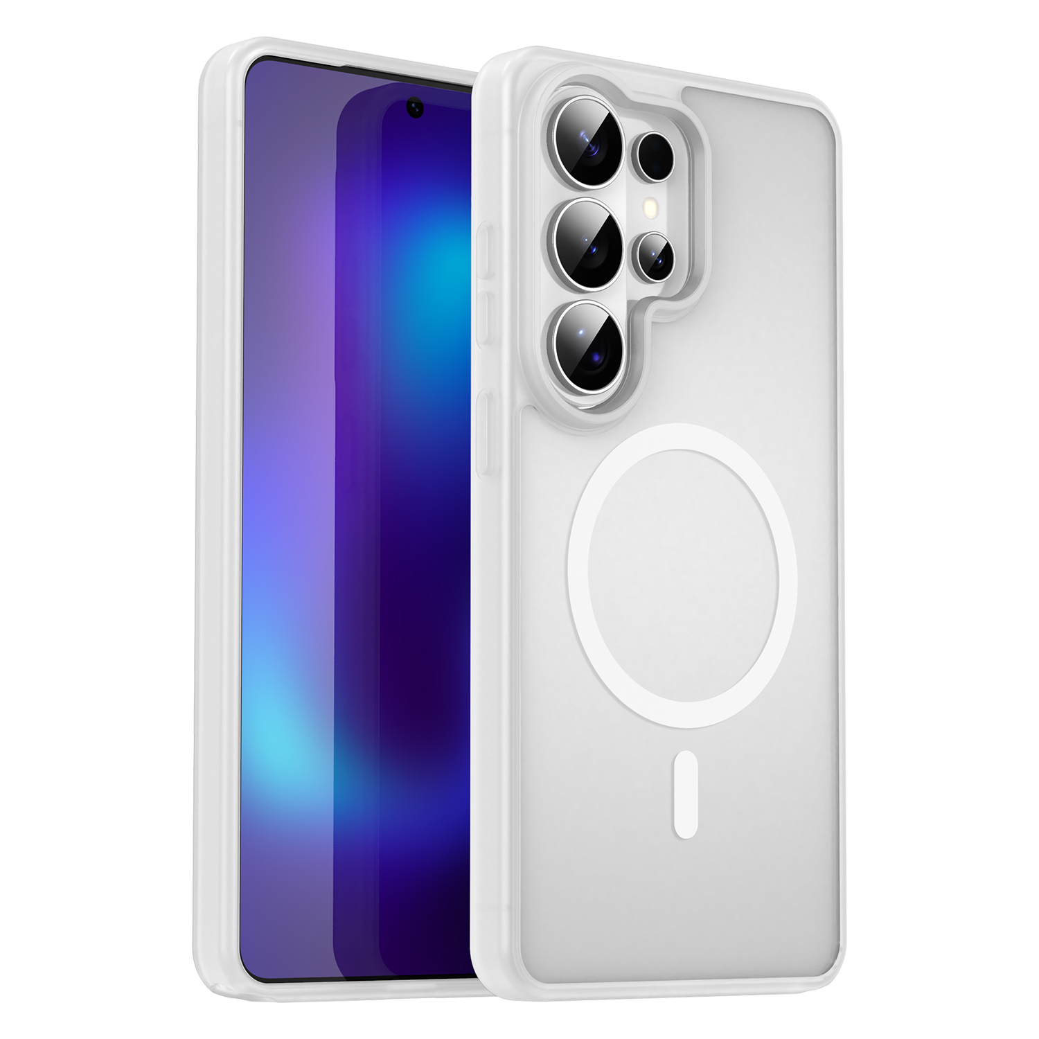 Samsung Galaxy S26 Ultra Magsafe Skin Touch Matte Anti Drop Cover - Matte White