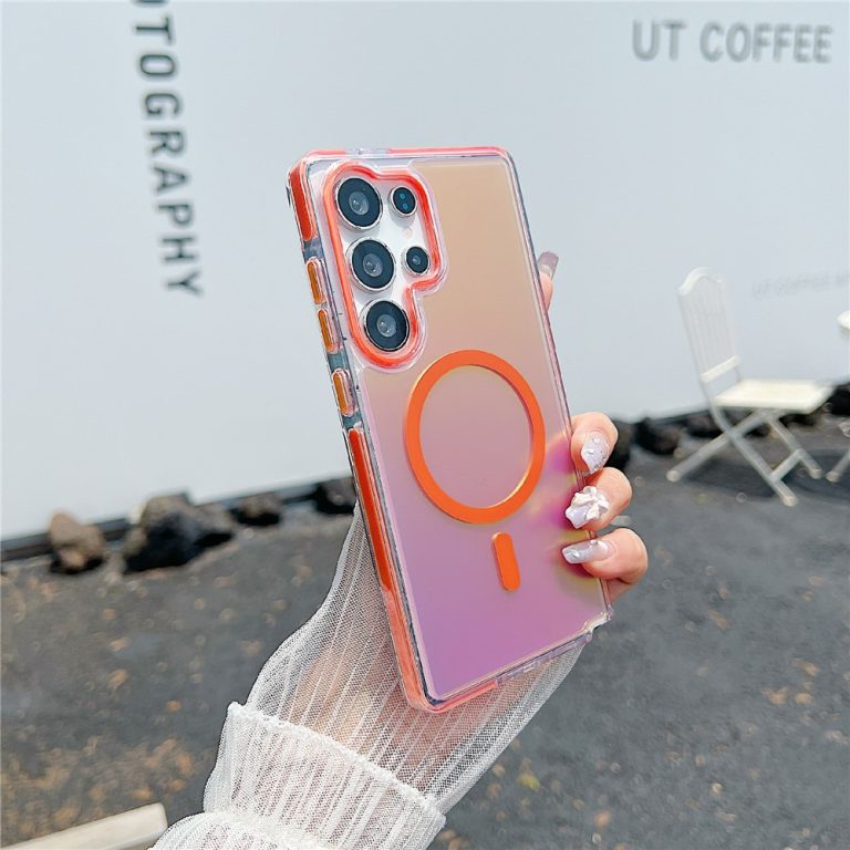 Samsung Galaxy S26 Ultra Magsafe Laser Color Changing PC TPU Cover ...