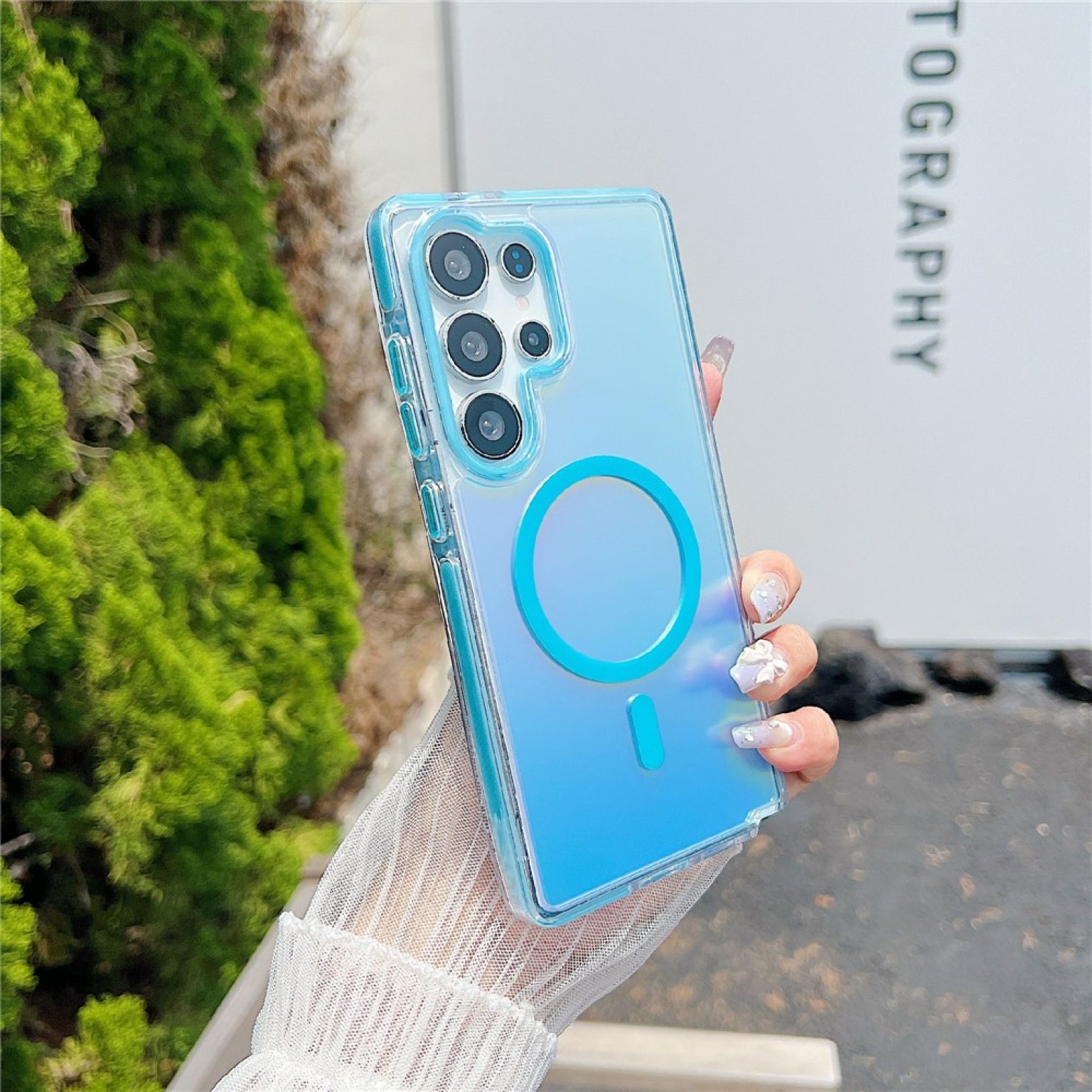 Samsung Galaxy S26 Ultra Magsafe Laser Color Changing PC TPU Cover ...