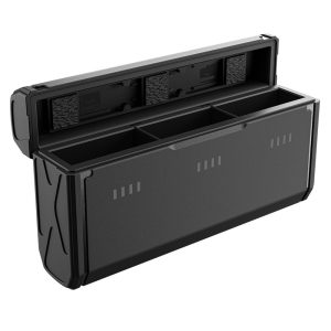 TELESIN GoPro Hero 13 Portable Charging Case 3-Slot Battery Charger with TF Card Storage