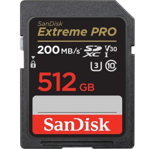 Sandisk Extreme Pro 512GB SDXC UHS-I Card V30