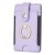 Self-adhesive Phone Back Card Holder with Finger Ring Holder – Purple BFK03