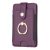 Self-adhesive Phone Back Card Holder with Finger Ring Holder – Dark Purple BFK03