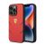 Ferrari iP 14 Pro Hot Stamp Contrasted Lines Cover – Red