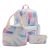 Tie-dye School Bags Lunch Bag & Pencil Case – White